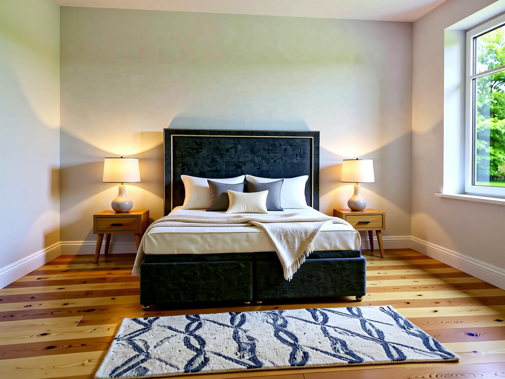 Belluna Ottoman Storage Divan Bed Set with Floor Standing Headboard | Sleep Comfi Beds - Sleepcomfibeds