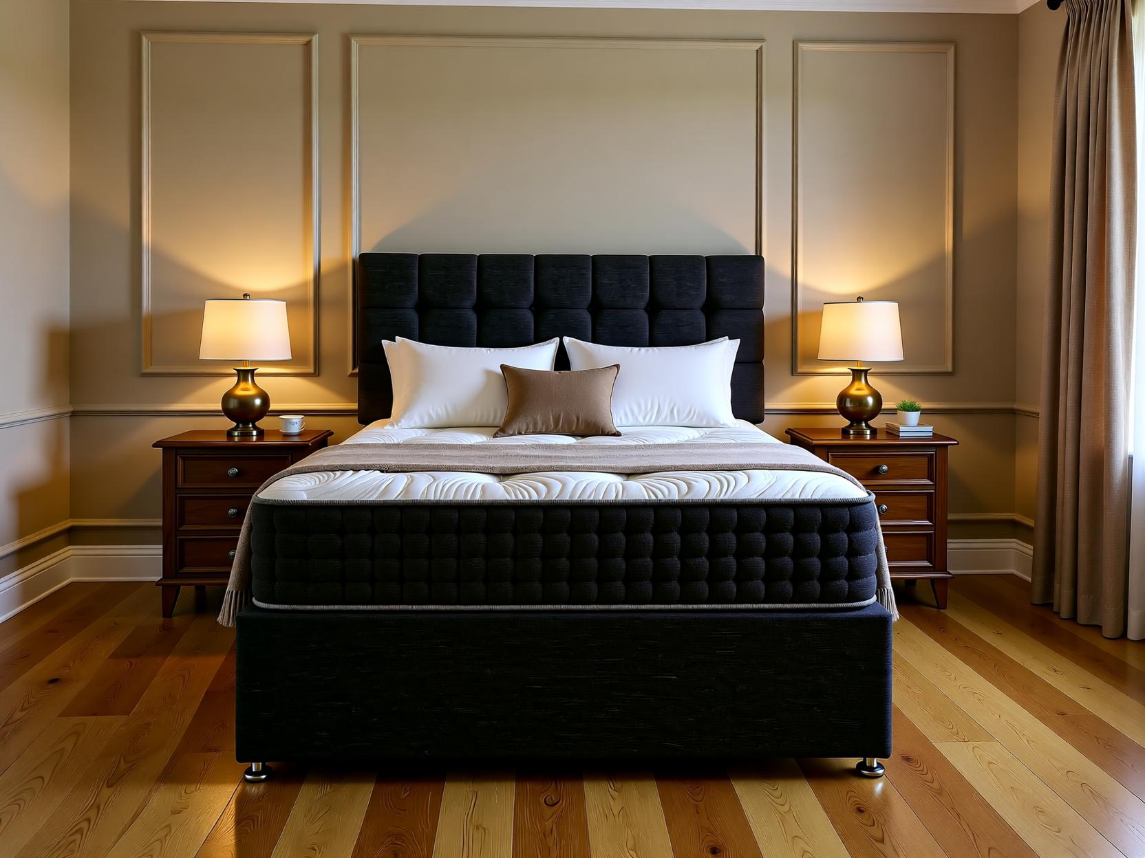 Cambridge Divan Bed Set with Button Headboard | Sleep Comfi Beds - Sleepcomfibeds