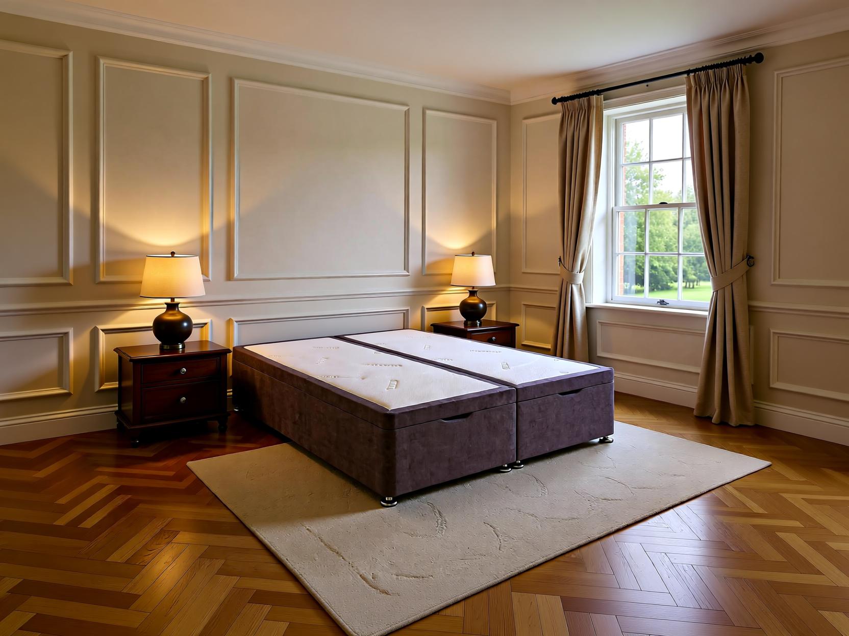 Luxury End Lift Ottoman Storage Divan Bed Base Only | Sleep Comfi Beds - Sleepcomfibeds