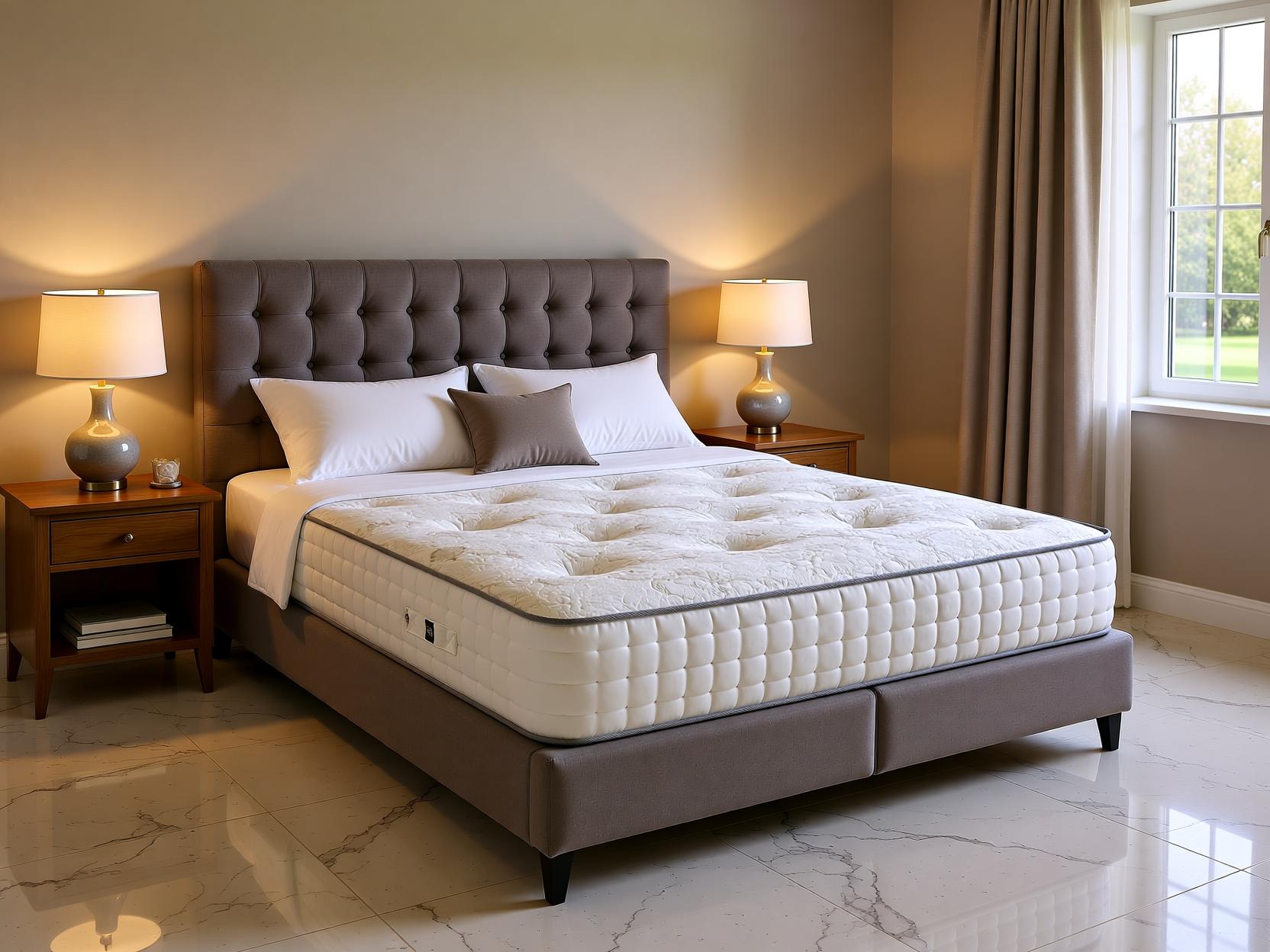 Sleep Comfi Acton Wool 2000 Pocket Natural Mattress - Sleepcomfibeds