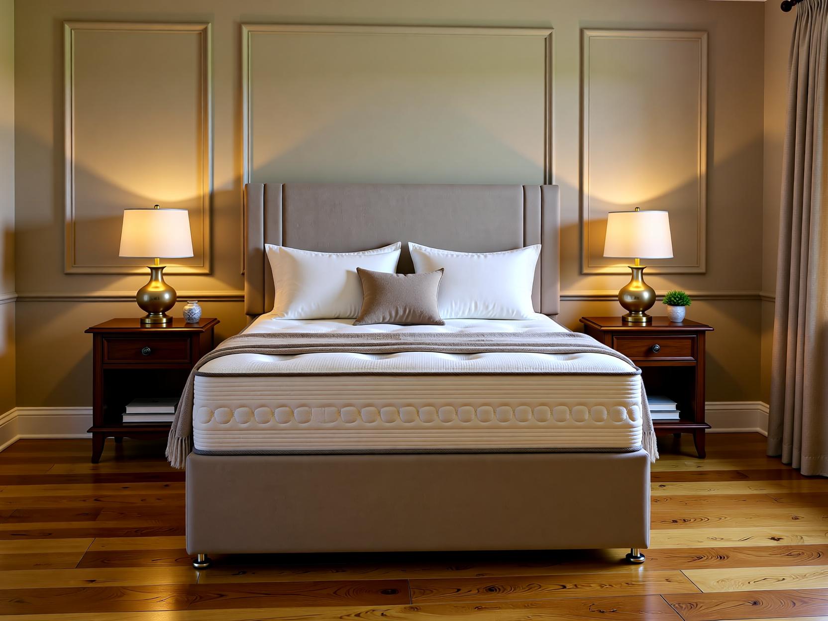 Valencia Divan Bed Set with Upholstered Headboard | Sleep Comfi Beds - Sleepcomfibeds