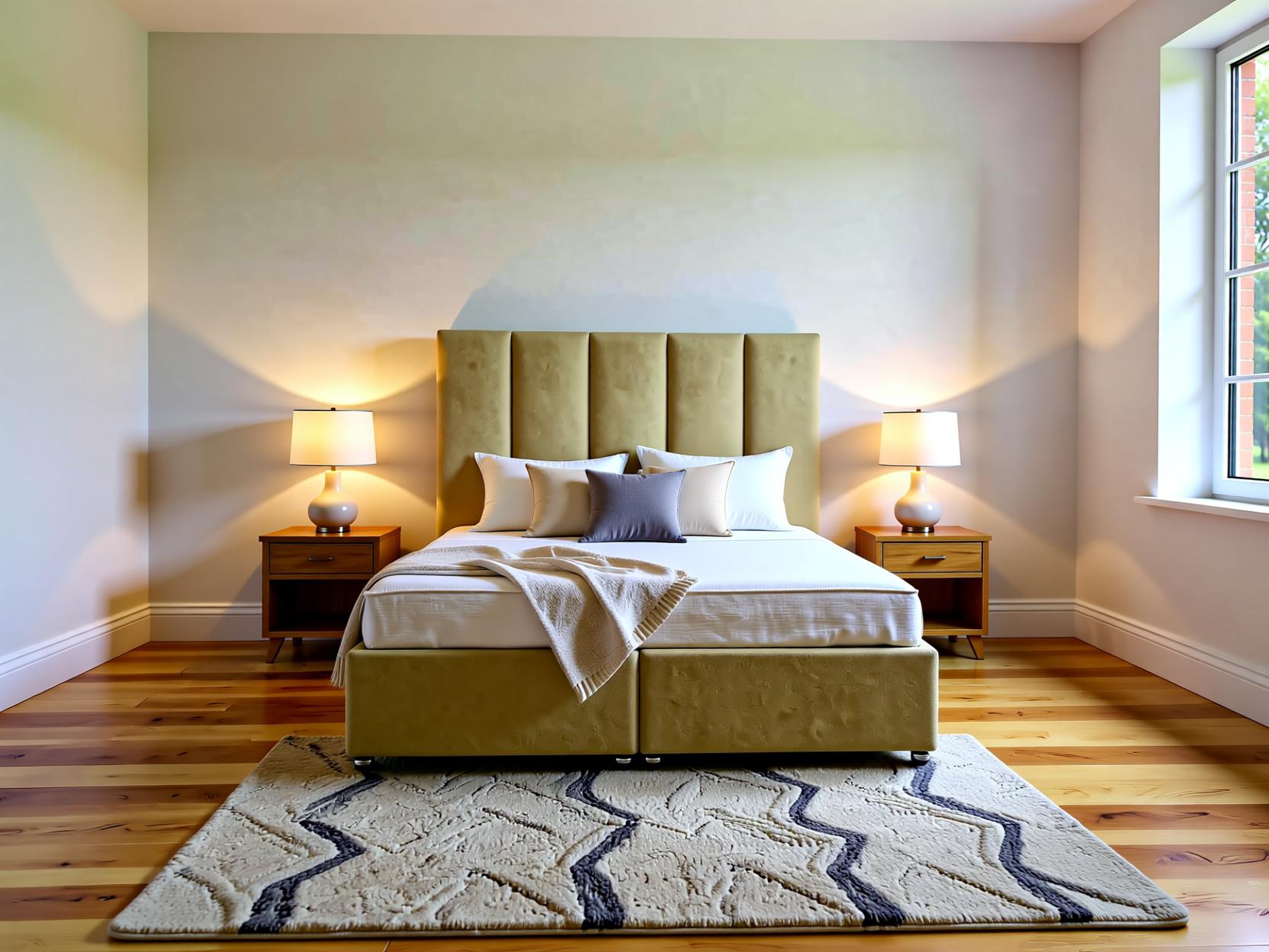 Velluto Ottoman Storage Divan Bed Set with Floor Standing Headboard | Sleep Comfi Beds - Sleepcomfibeds