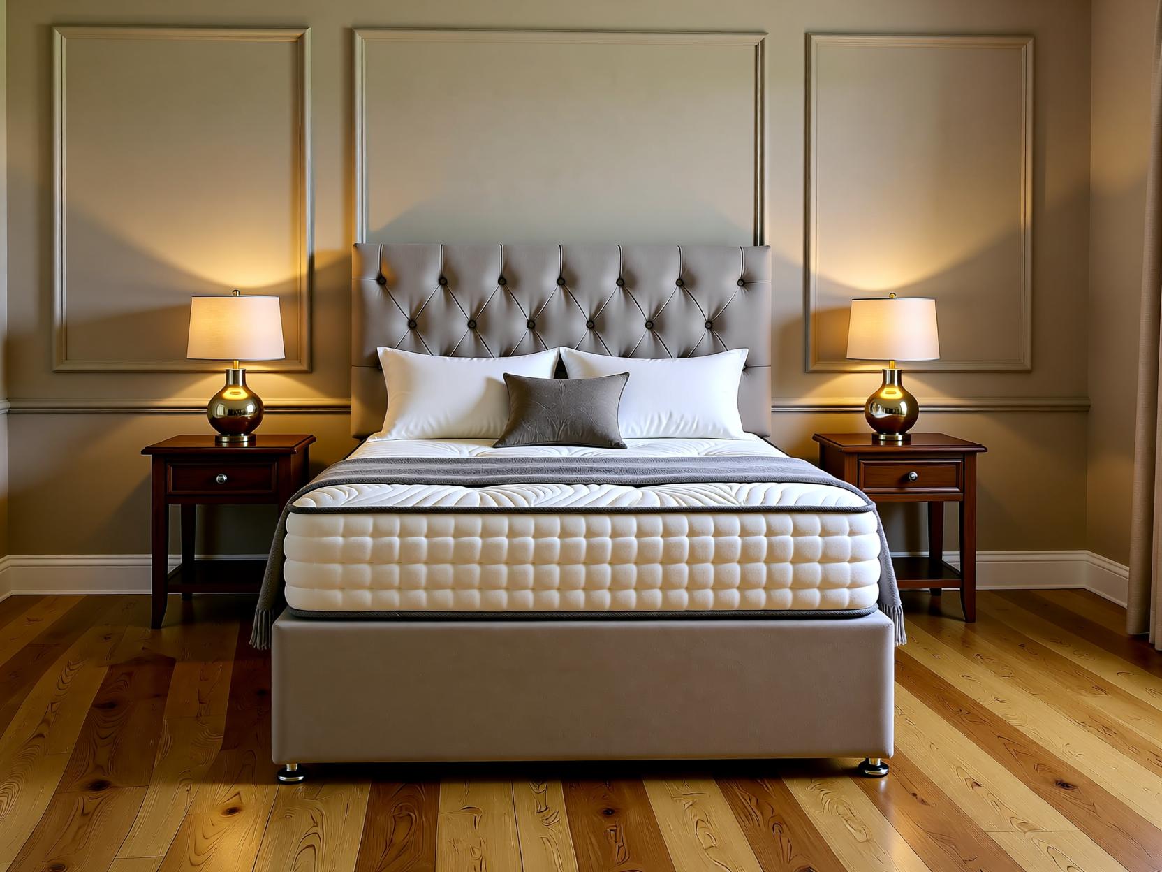 Windsor Divan Bed Set with Button Headboard | Sleep Comfi Beds - Sleepcomfibeds