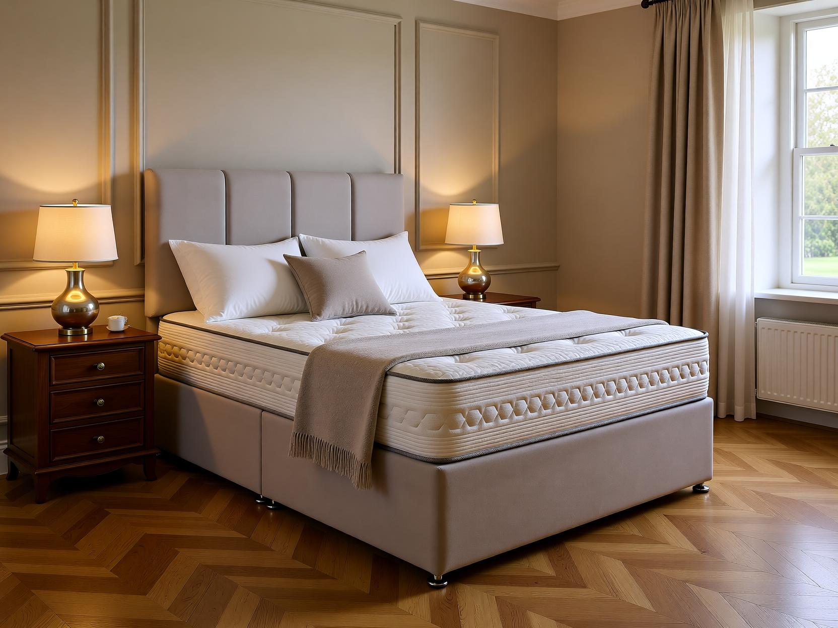 Worcester Divan Bed Set with Upholstered Headboard | Sleep Comfi Beds - Sleepcomfibeds