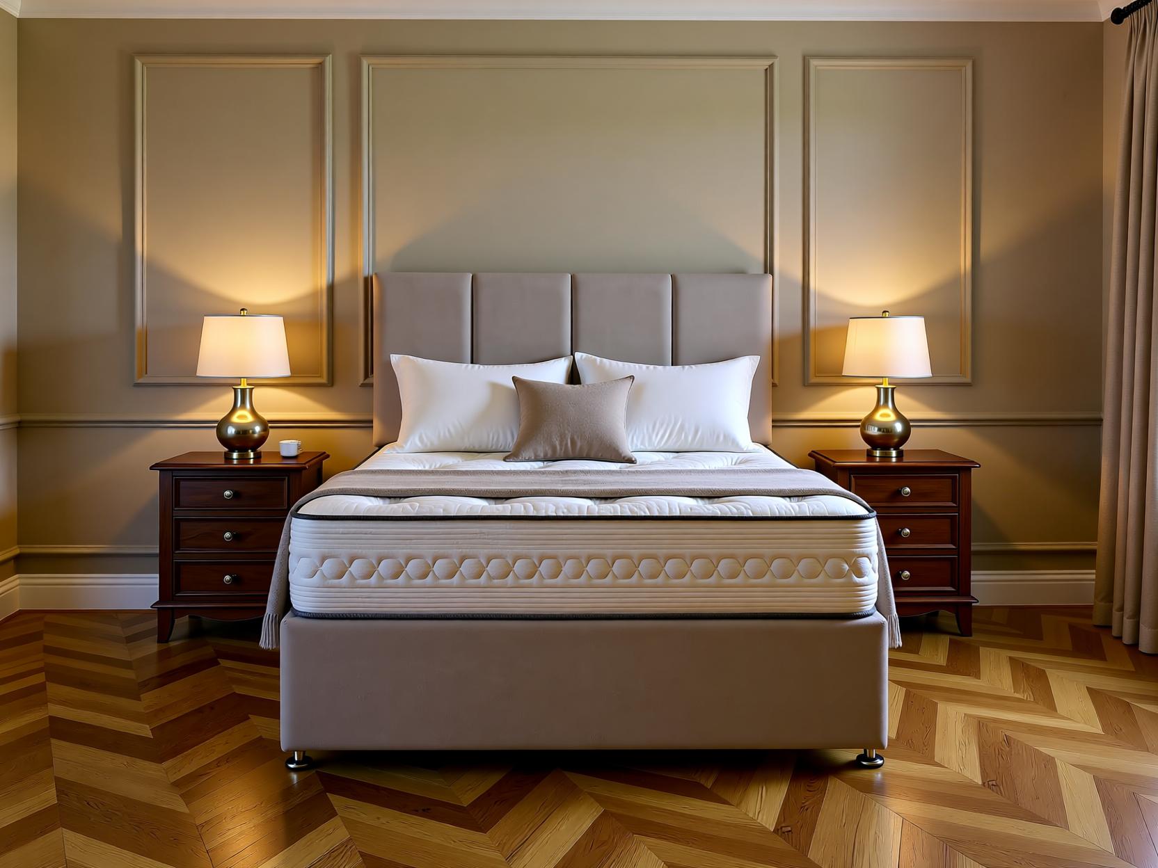 Worcester Divan Bed Set with Upholstered Headboard | Sleep Comfi Beds - Sleepcomfibeds